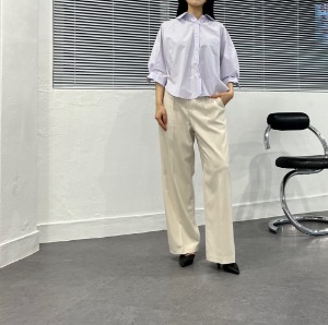 [ZEROG] shirring blouse _ light purple