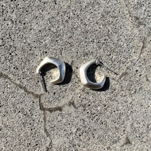 [ ZEROG ] silver sharing square earrings